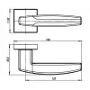 Дверная ручка Armadillo K.USQ52.ARC (ARC USQ2) BB/SBB-17 кор.бронза/мат.кор.бронза