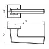 Дверная ручка Armadillo K.USQ52.GROOVE (GROOVE USQ5) BB/SBB-17 кор.бронза/мат.кор.бронза