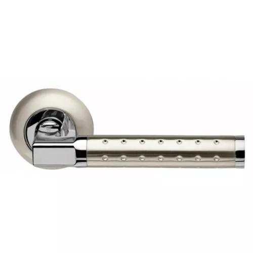 Дверная ручка Armadillo R.LD54.Eridan37 (Eridan LD37) SN/CP-3 матовый никель/хром TECH (кв. 8х140)