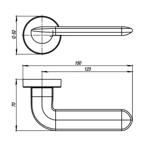 Дверная ручка Armadillo R.URB52.EXCALIBUR (EXCALIBUR URB4) MWSC-33 итальянский тисненый