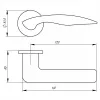 Дверная ручка Armadillo R.URS52.WAVE (WAVE URS) MWSC-33 итальянский тисненый