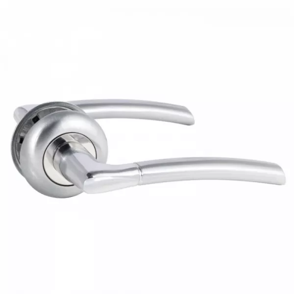 Дверная ручка BUSSARE EURO/FIN E-15-01 MAT.CHROME матовый хром