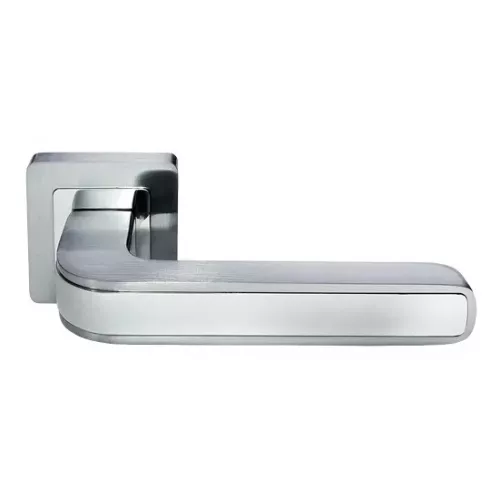 Дверная ручка Morelli EON MH-46 SC/CP-S55 цвет - матовый хром/хром