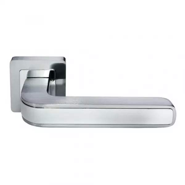 Дверная ручка Morelli EON MH-46 SC/CP-S55 цвет - матовый хром/хром