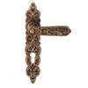 Дверная ручка на планке ARABESCO античный кофе