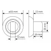 Фиксатор Morelli MH-WC COF цвет - кофе