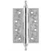 Петля дверная Armadillo (Армадилло) универсальная Castillo CL 500-A4 102x76x3,5 SILVER-925 Серебро 925