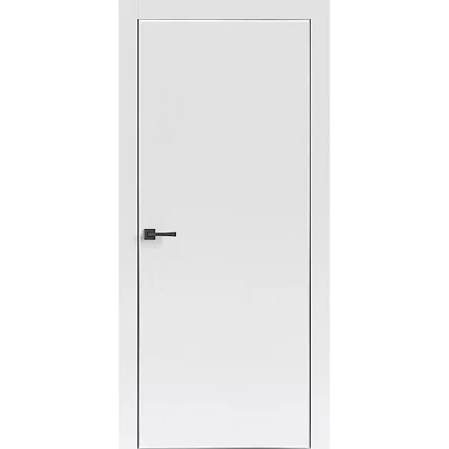 Дверь межкомнатная Тамбурат (Tamburat Light) 4201 аляска суперматовая кромка ABS белая