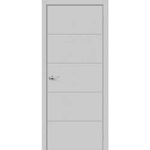 Межкомнатная дверь Граффити-2.Д.П Grey Silk глухая