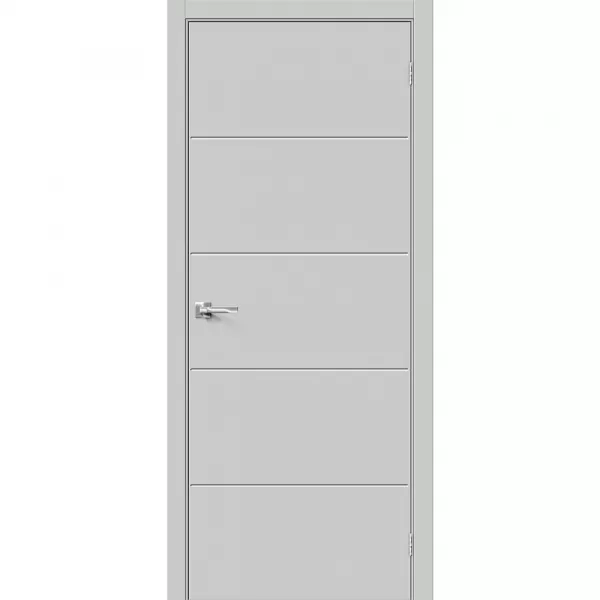Межкомнатная дверь Граффити-2.Д.П Grey Silk глухая