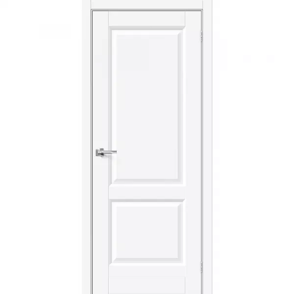 Межкомнатная дверь Неоклассик-32 White Silk глухая