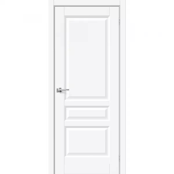 Межкомнатная дверь Неоклассик-34 White Silk глухая