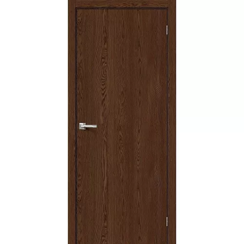 Межкомнатная дверь экошпон Браво-0 Brown Dreamline глухая