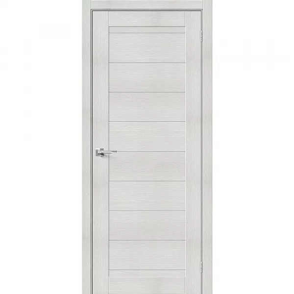 Межкомнатная дверь экошпон Браво-21 Bianco veralinga глухая