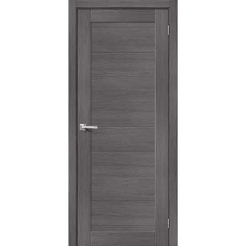 Межкомнатная дверь экошпон Браво-21 Grey Melinga глухая