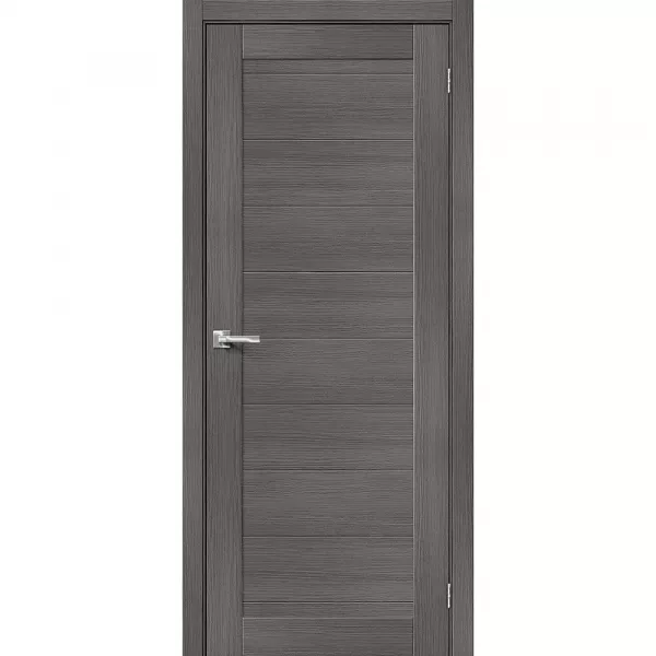 Межкомнатная дверь экошпон Браво-21 Grey Melinga глухая
