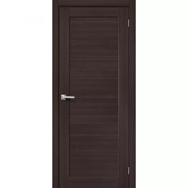 Межкомнатная дверь экошпон Браво-21 Wenge Melinga глухая