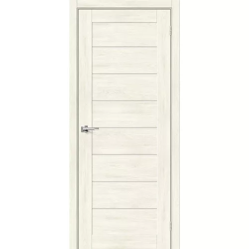 Межкомнатная дверь экошпон Браво-22 Nordic Oak со стеклом Magic Fog