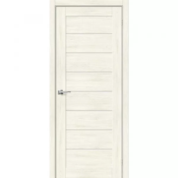 Межкомнатная дверь экошпон Браво-22 Nordic Oak со стеклом Magic Fog