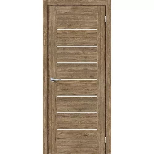 Межкомнатная дверь экошпон Браво-22 Original Oak со стеклом Magic Fog