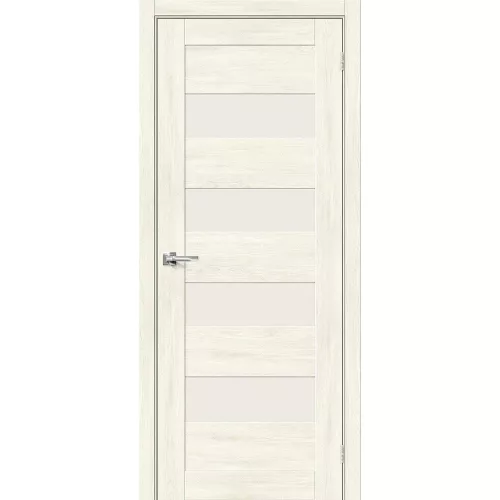 Межкомнатная дверь экошпон Браво-23 Nordic Oak со стеклом Magic Fog