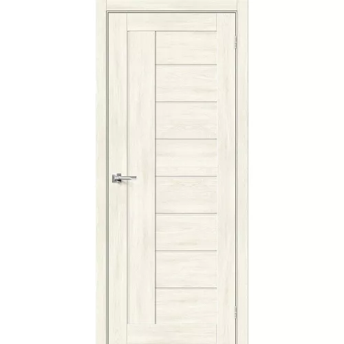 Межкомнатная дверь экошпон Браво-29 Nordic Oak со стеклом Magic Fog