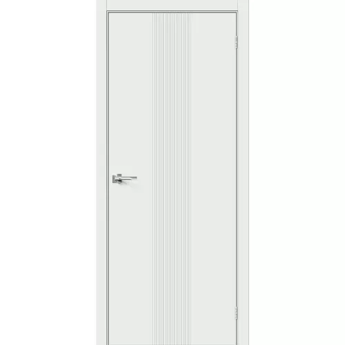 Межкомнатная дверь экошпон Граффити-21 Super White глухая