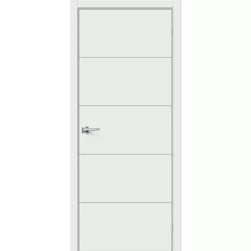 Межкомнатная дверь экошпон Граффити-2 Super White глухая