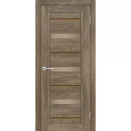 Межкомнатная дверь экошпон Мариам Техно 803 бруно со стеклом