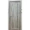 Межкомнатная дверь экошпон PSK-9 Ривьера грей стекло зеркало тонированное