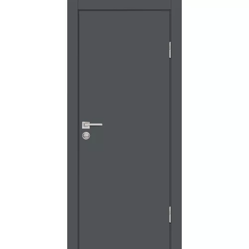 Межкомнатная дверь экошпон P-1 Графит глухая
