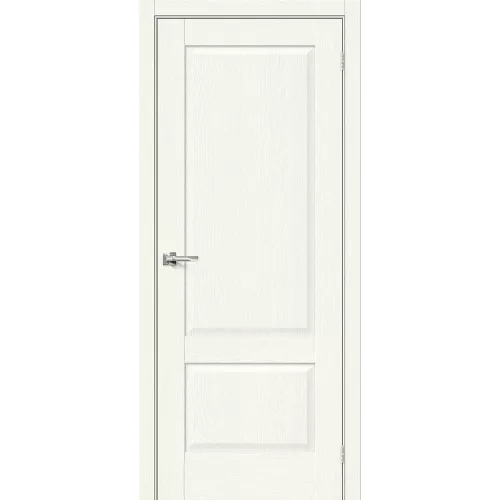 Межкомнатная дверь экошпон Прима-12 White Wood глухая