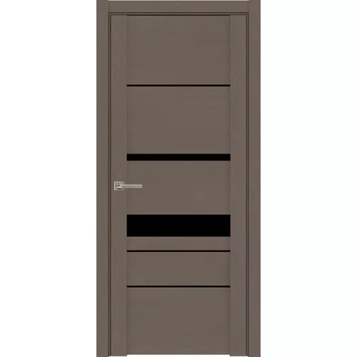 Межкомнатная дверь экошпон SoftTouch UniLine 30023 тортора со стеклом