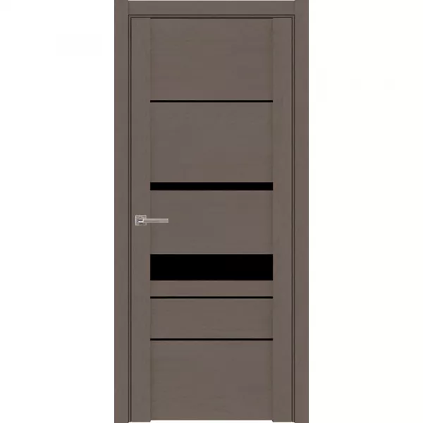 Межкомнатная дверь экошпон SoftTouch UniLine 30023 тортора со стеклом
