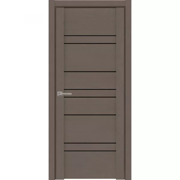 Межкомнатная дверь экошпон SoftTouch UniLine 30032 тортора со стеклом