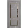 Межкомнатная дверь экошпон Soft Touch Neo Loft 301 Marable торос серый со стеклом