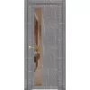 Межкомнатная дверь экошпон Soft Touch UniLine Mramor 30004/1 торос серый стекло зеркало Grey