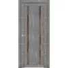 Межкомнатная дверь экошпон Soft Touch UniLine Mramor 30006/1 Marable торос серый со стеклом
