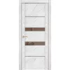Межкомнатная дверь экошпон Soft Touch UniLine Mramor 30037/1 Marable монте белый со стеклом