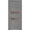 Межкомнатная дверь экошпон Soft Touch UniLine Mramor 30037/1 Marable торос серый со стеклом