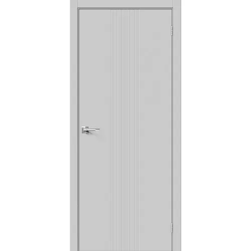 Межкомнатная дверь винил Граффити-21 Grey Pro глухая