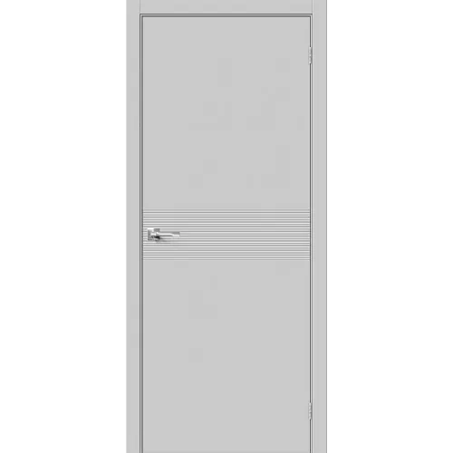 Межкомнатная дверь винил Граффити-23 Grey Pro глухая