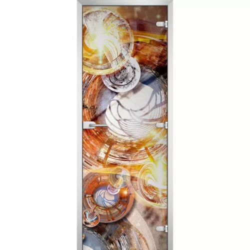 Стеклянная дверь Abstraction-18