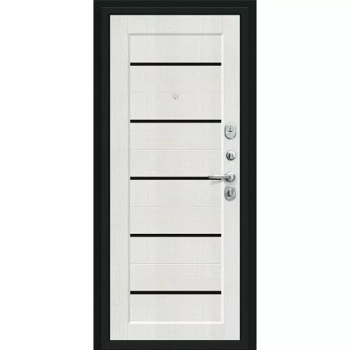 Входная дверь Борн Букле черное/Bianco Veralinga