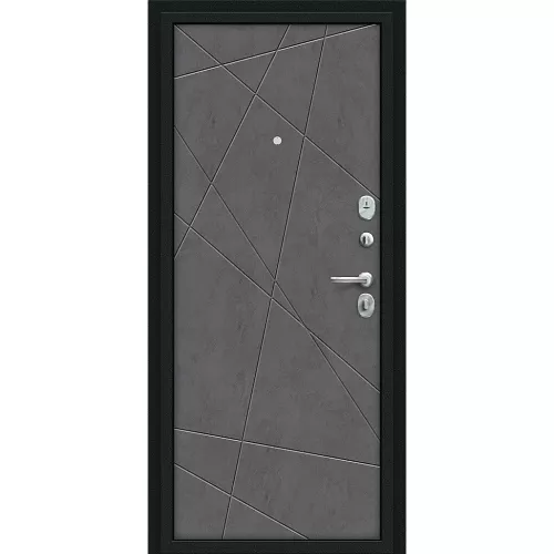 Входная дверь Граффити-5 Букле черное/Slate Art