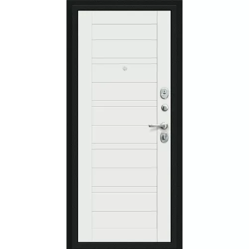 Входная дверь Сити Kale Букле черное/Off-white