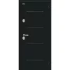 Входная дверь Thermo Лайн Букле черное/Wenge Veralinga