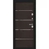 Входная дверь Thermo Лайн Букле черное/Wenge Veralinga